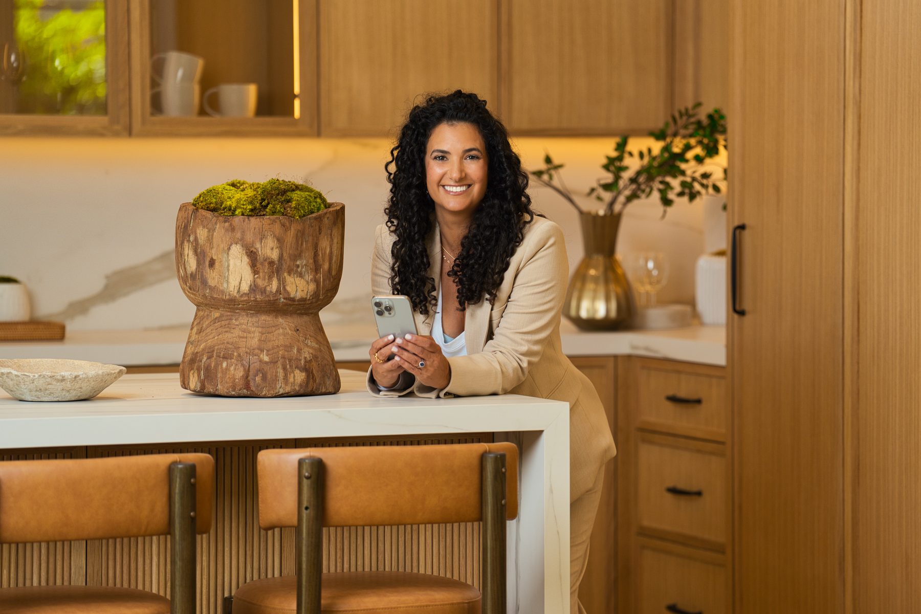 Stefanie Pollack in a Studio City kitchen